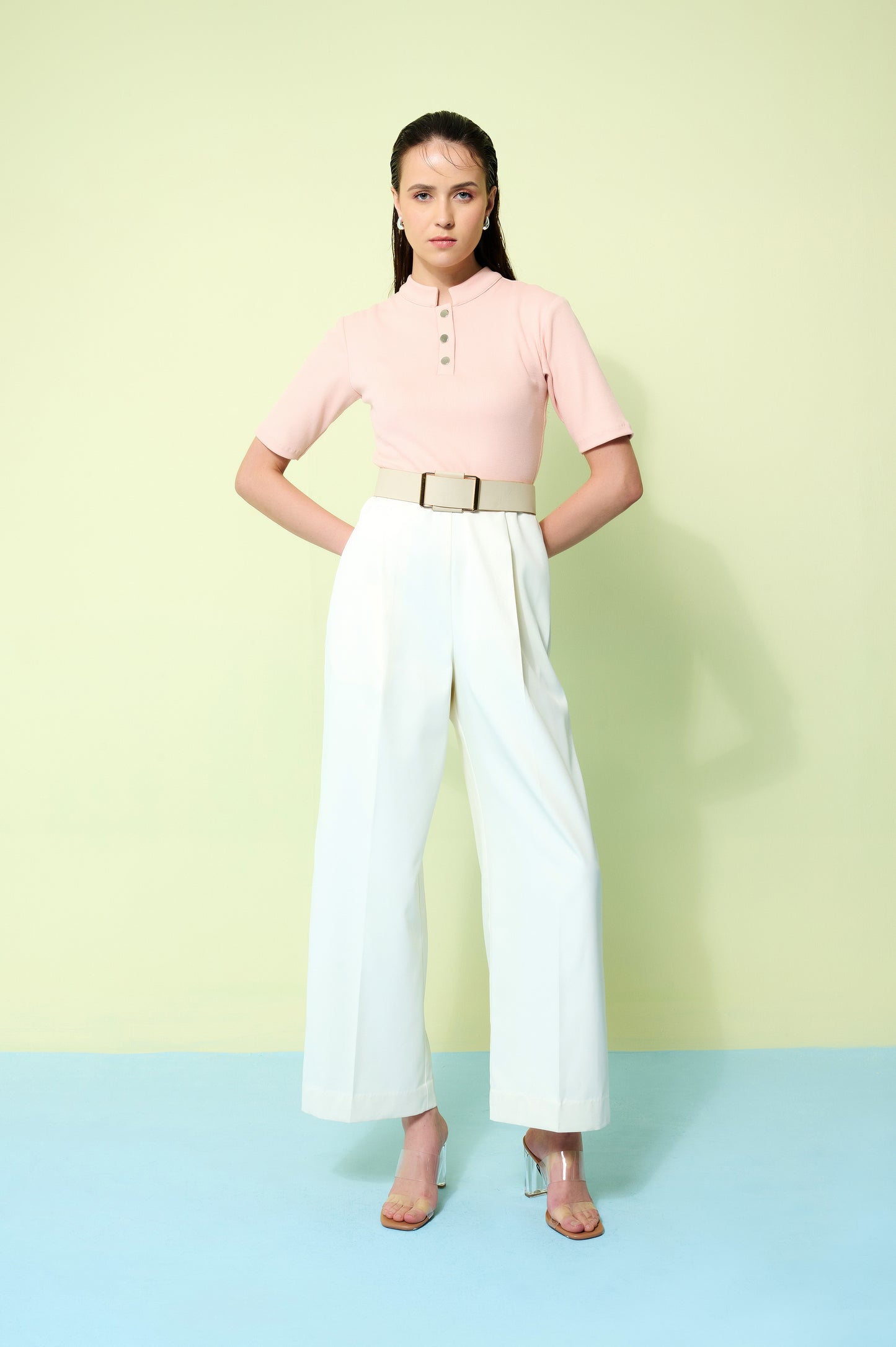 Formal pink jumpsuit