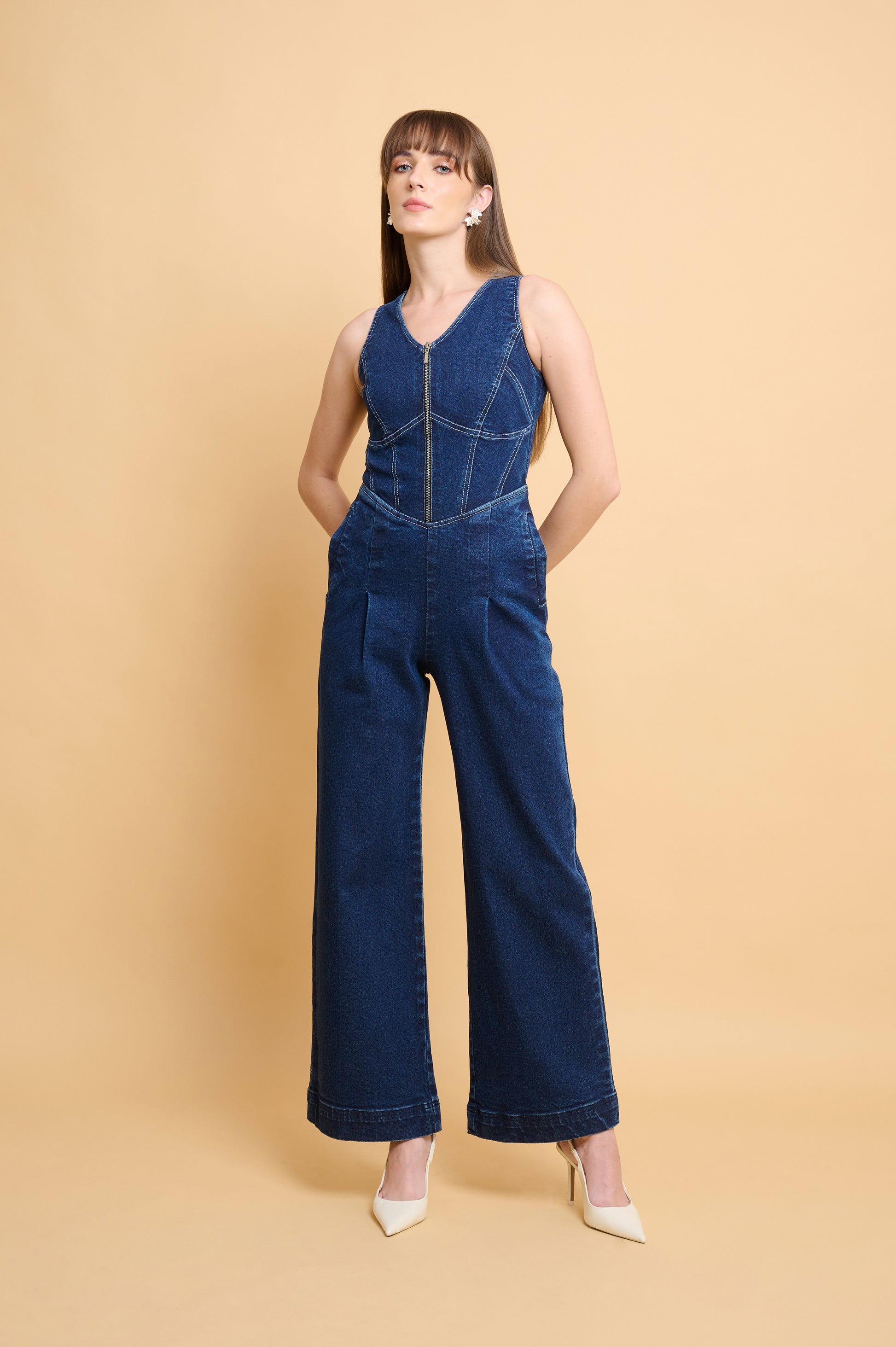 Denim-jumpsuit-front