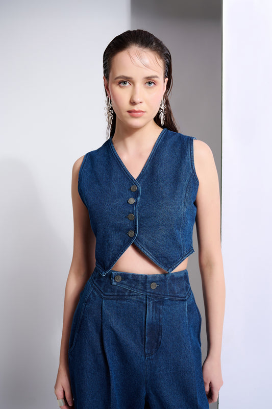 ELENA DENIM TOP