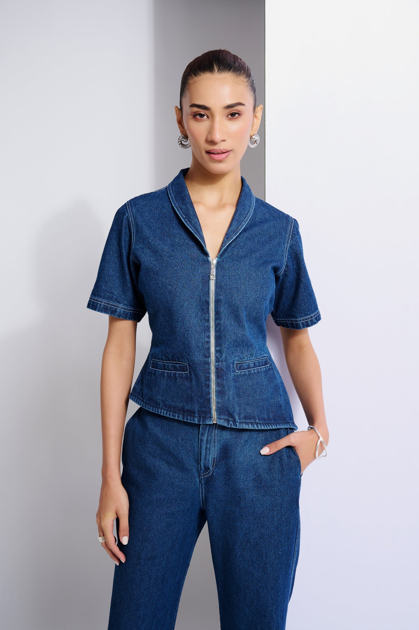 PENELOPE DENIM CO-ORD SET