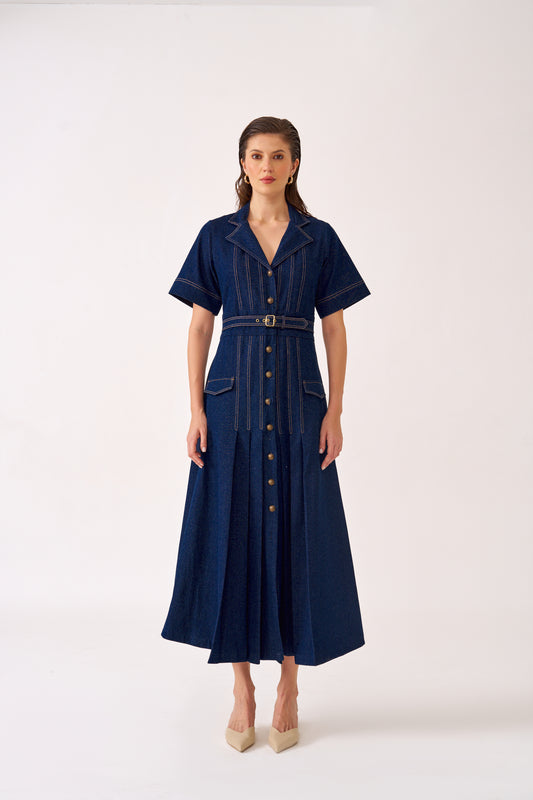 myntra denim dress Buy FEMMELLA Denim Shirt Maxi Dress - Dresses for Women 39473314